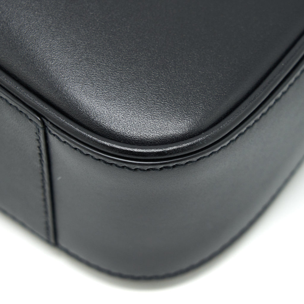 SAINT LAURENT LE 5 A 7 HOBO BAG CALFSKIN BLACK GHW