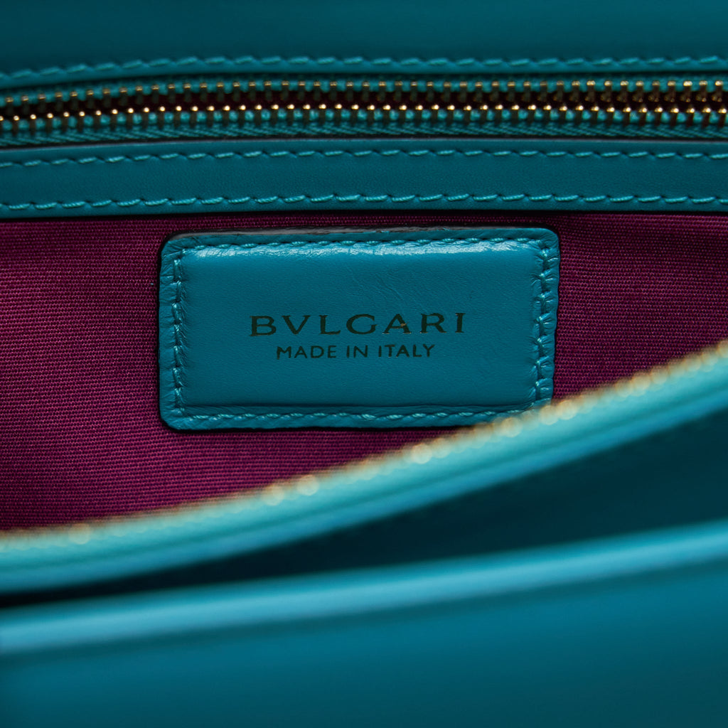 BVLGARI SERPENTI FOREVER SHOULDER BAG CALFSKIN BLUE SHW