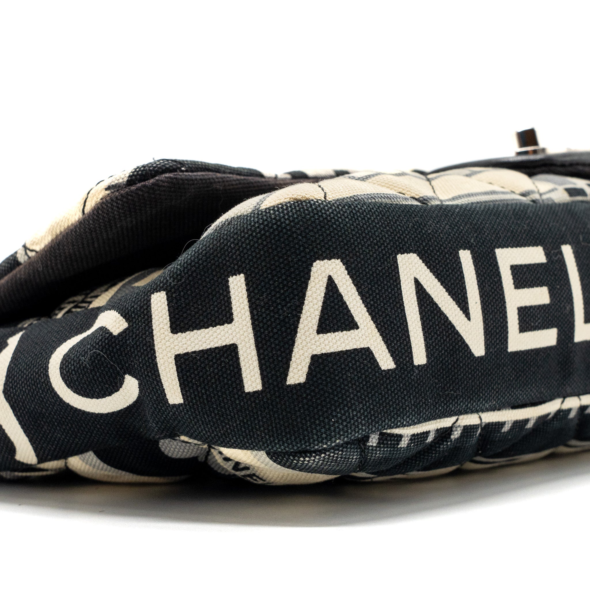 CHANEL CENTRAL STATION / LE TRAIN FLAP BAG FABRIC MULTICOLOUR SHW