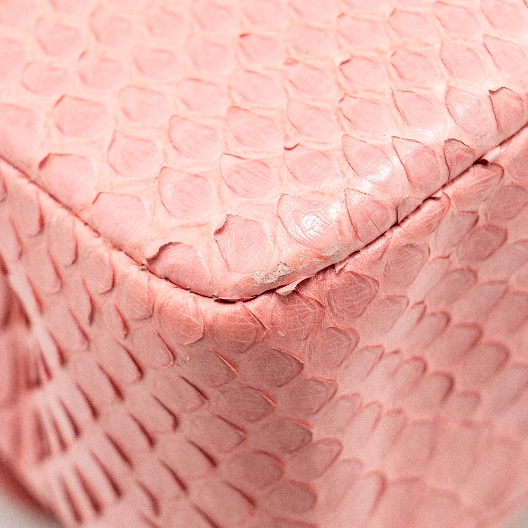 CHANEL MEDIUM FLAP BAG WITH DETAILED CHARMS PYTHON PINK GHW