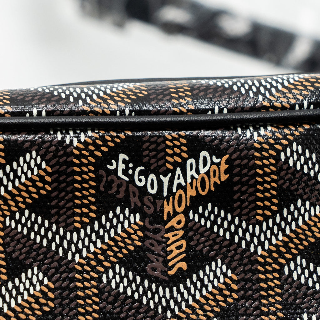 GOYARD CAP-VERT PM BAG CANVAS/ LEATHER BLACK SHW