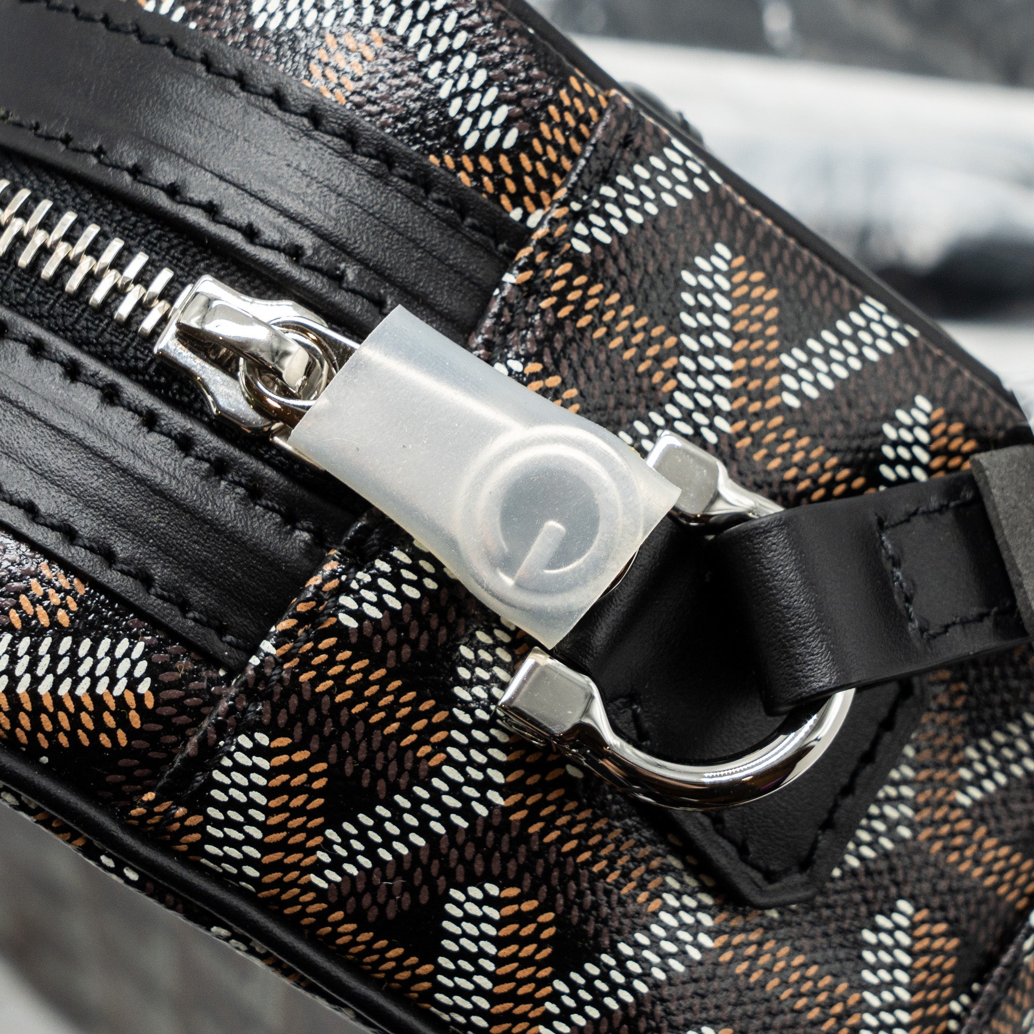 GOYARD CAP-VERT PM BAG CANVAS/ LEATHER BLACK SHW