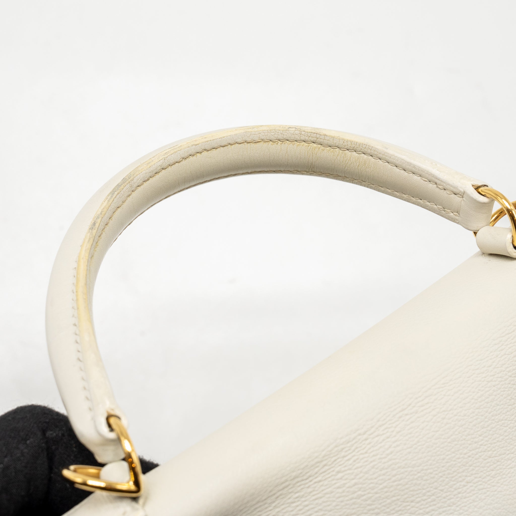 HERMES KELLY 25 EVERCOLOR BLANC GHW
