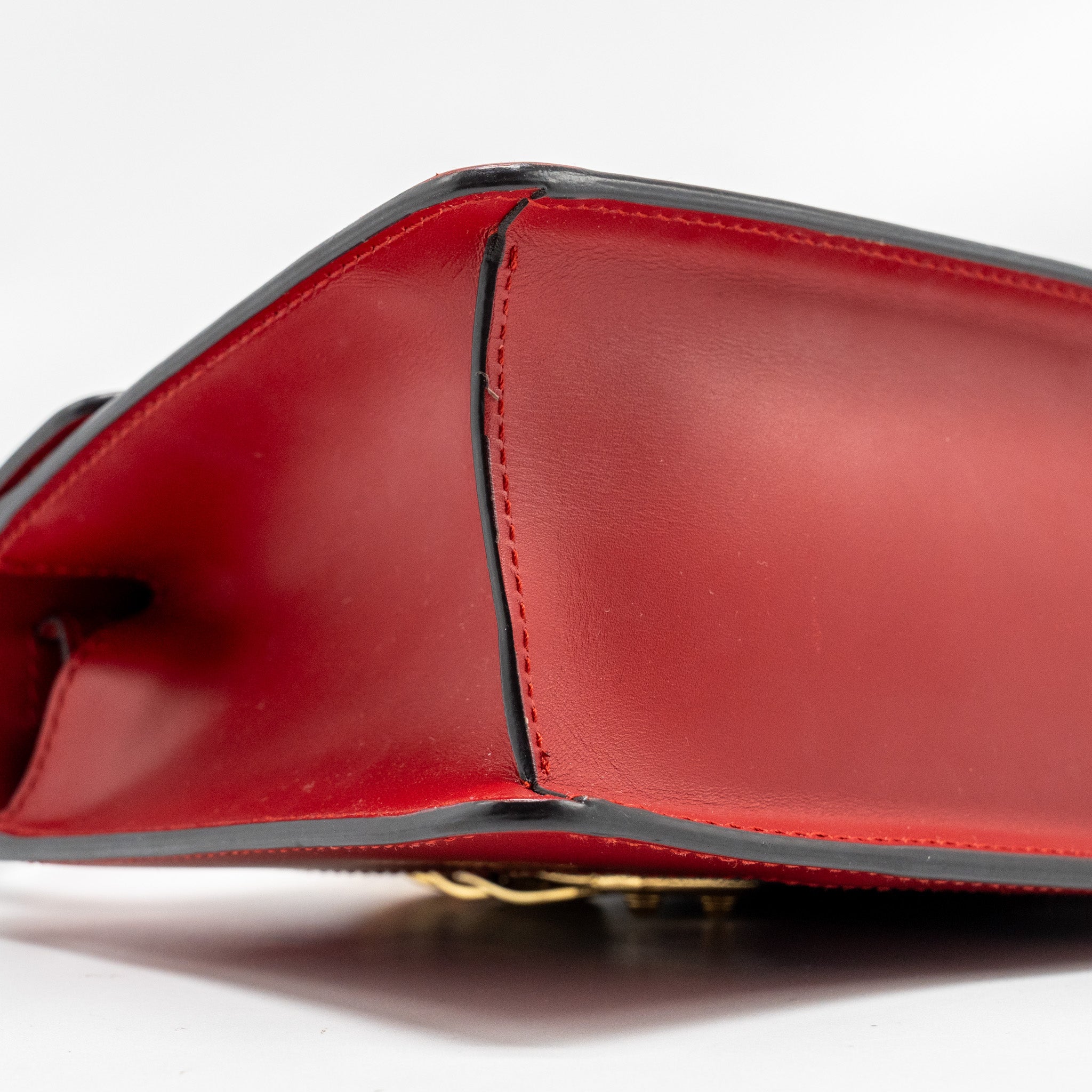 GUCCI TOP HANDLE MINI SYLVIE CALFSKIN RED GHW