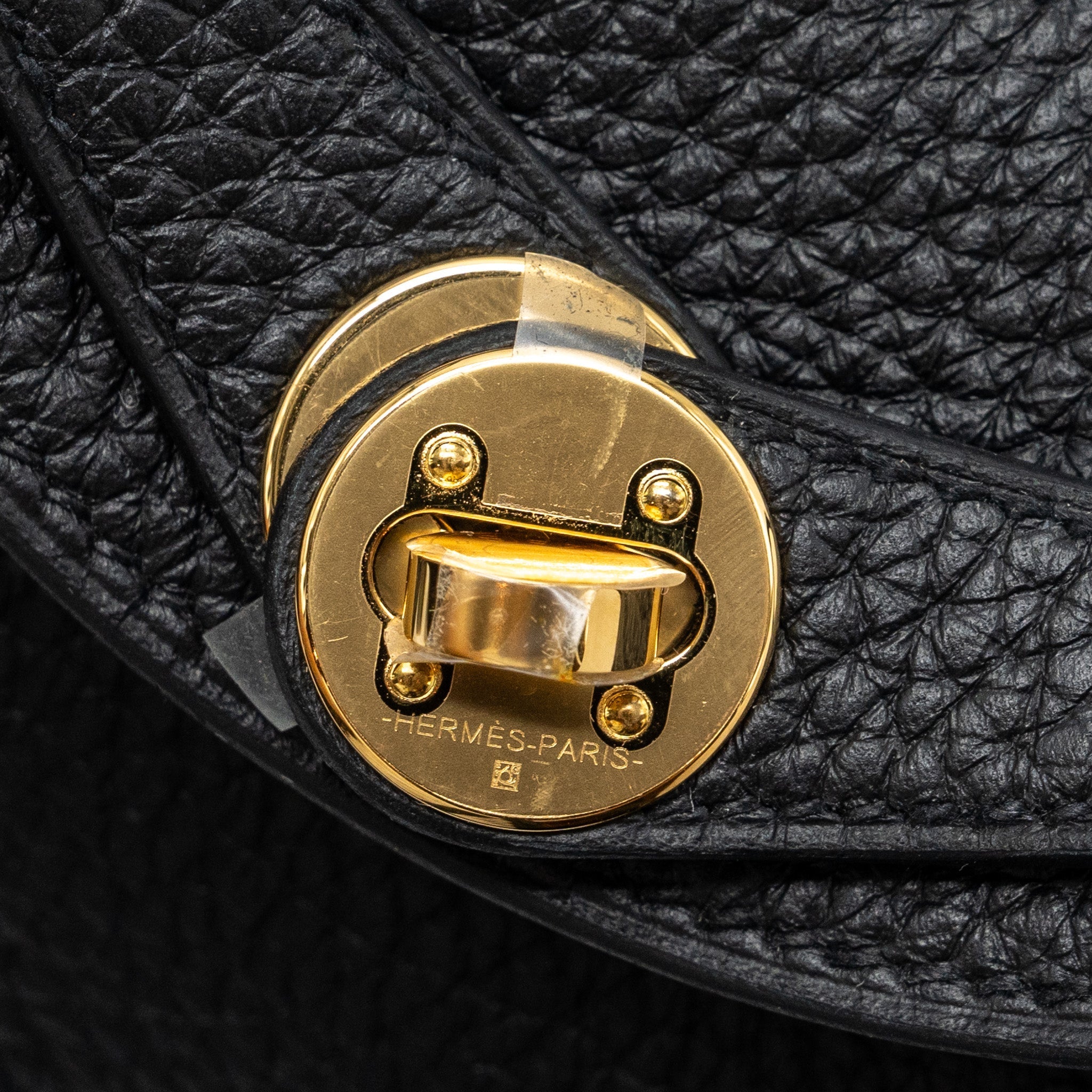 HERMES MINI LINDY CELEMENCE BLACK GHW