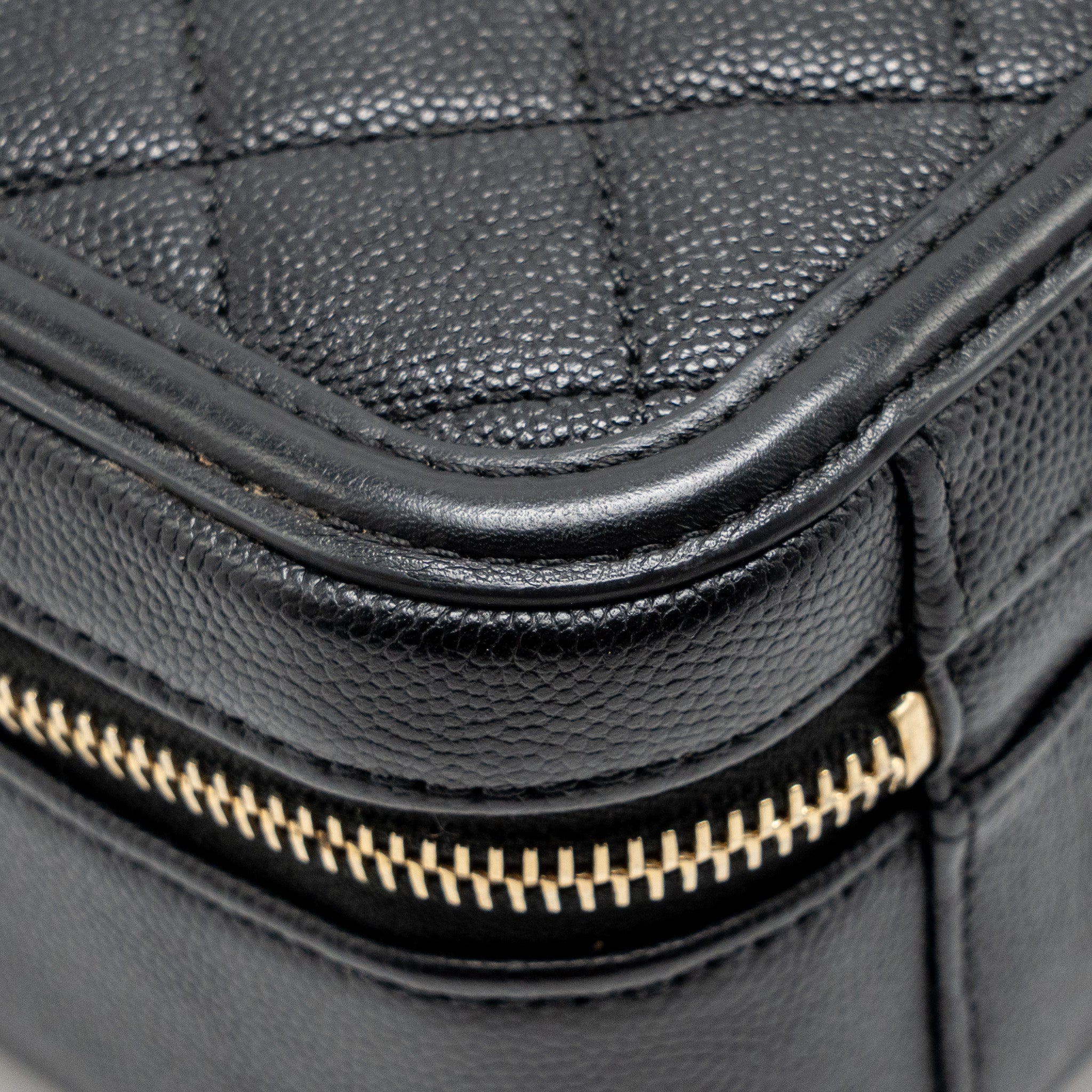 CHANEL CC FILIGREE VANITY CAVIAR BLACK GHW