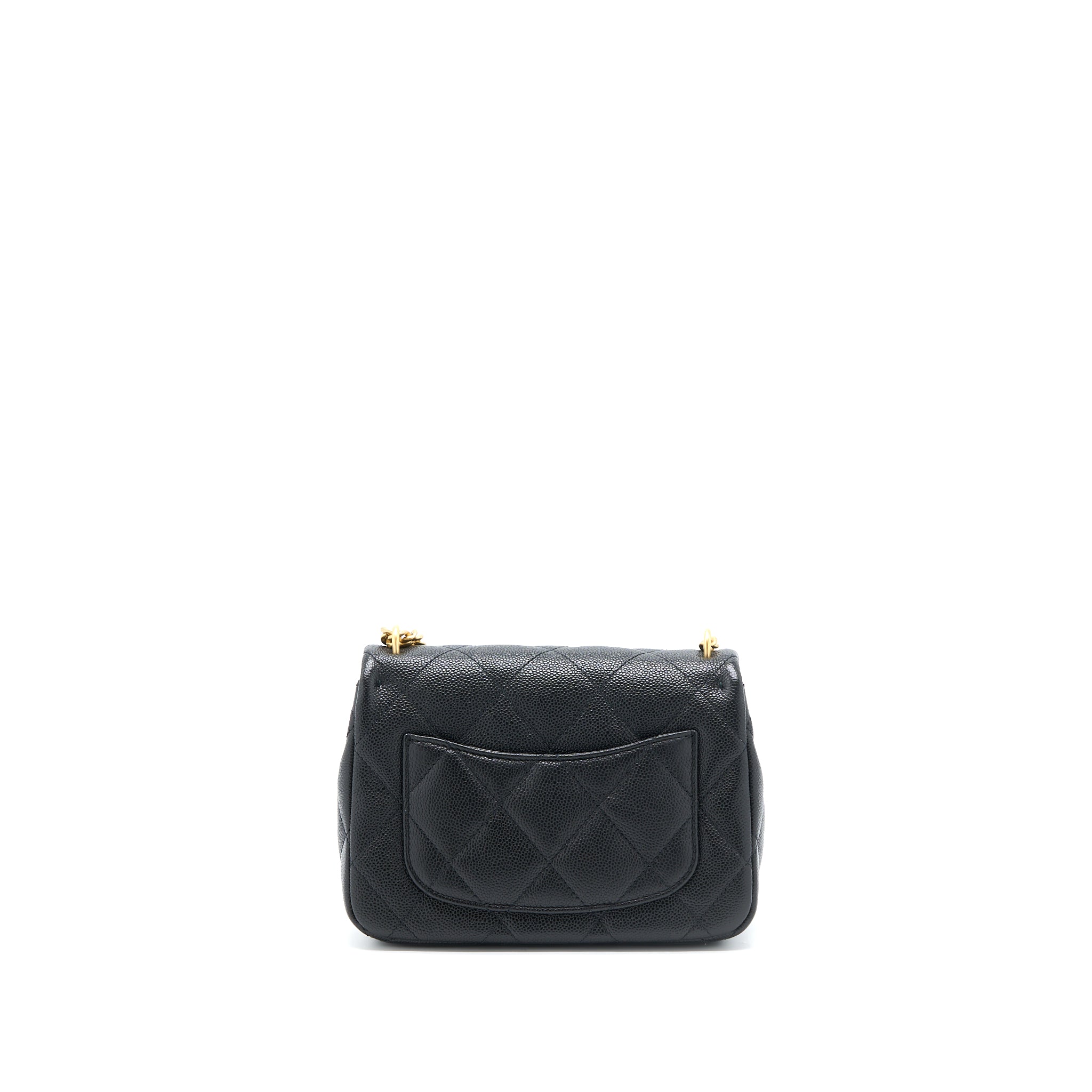 CHANEL 23P COCO LOVE FLAP BAG CAVIAR BLACK GHW (MICROCHIP)