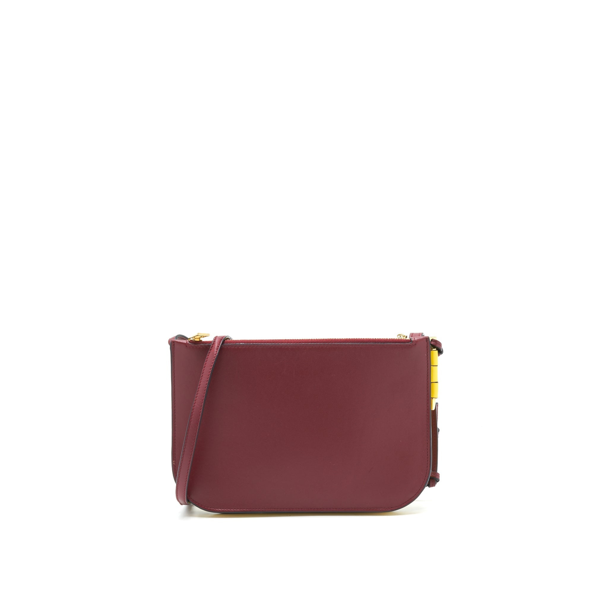 LOEWE GATE DOUBLE ZIP POUCH IN CALFSKIN