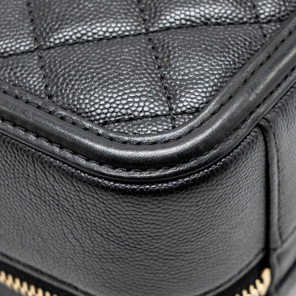 CHANEL CC FILIGREE VANITY CAVIAR BLACK GHW