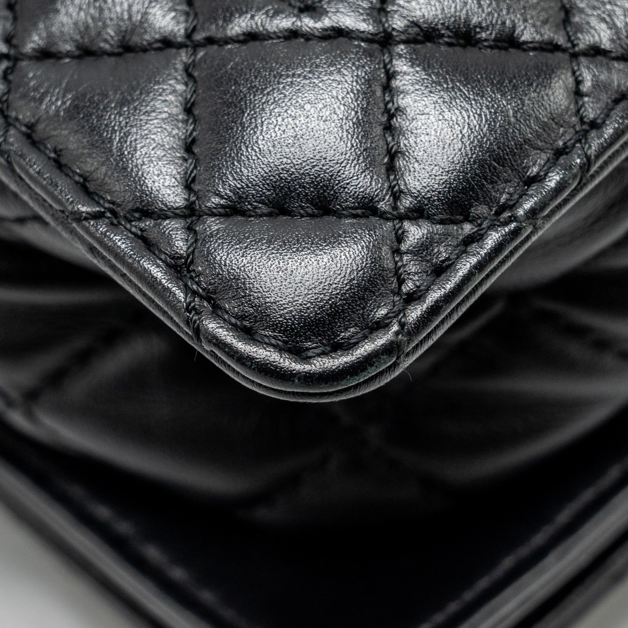 CHANEL MULTI CHAIN BOY BAG CALFSKIN/TWEED BLACK SHW