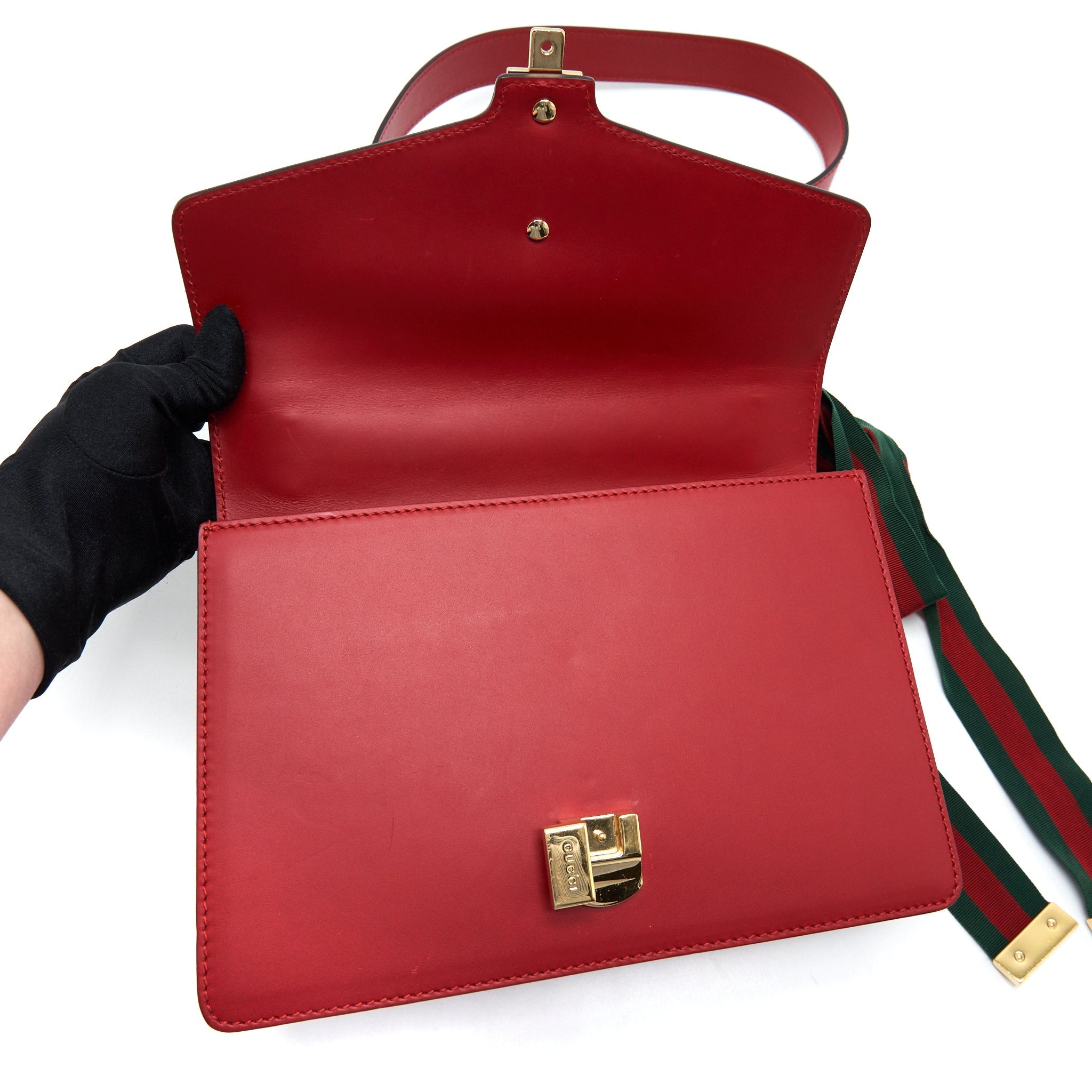 GUCCI SYLVIA BAG RED GHW