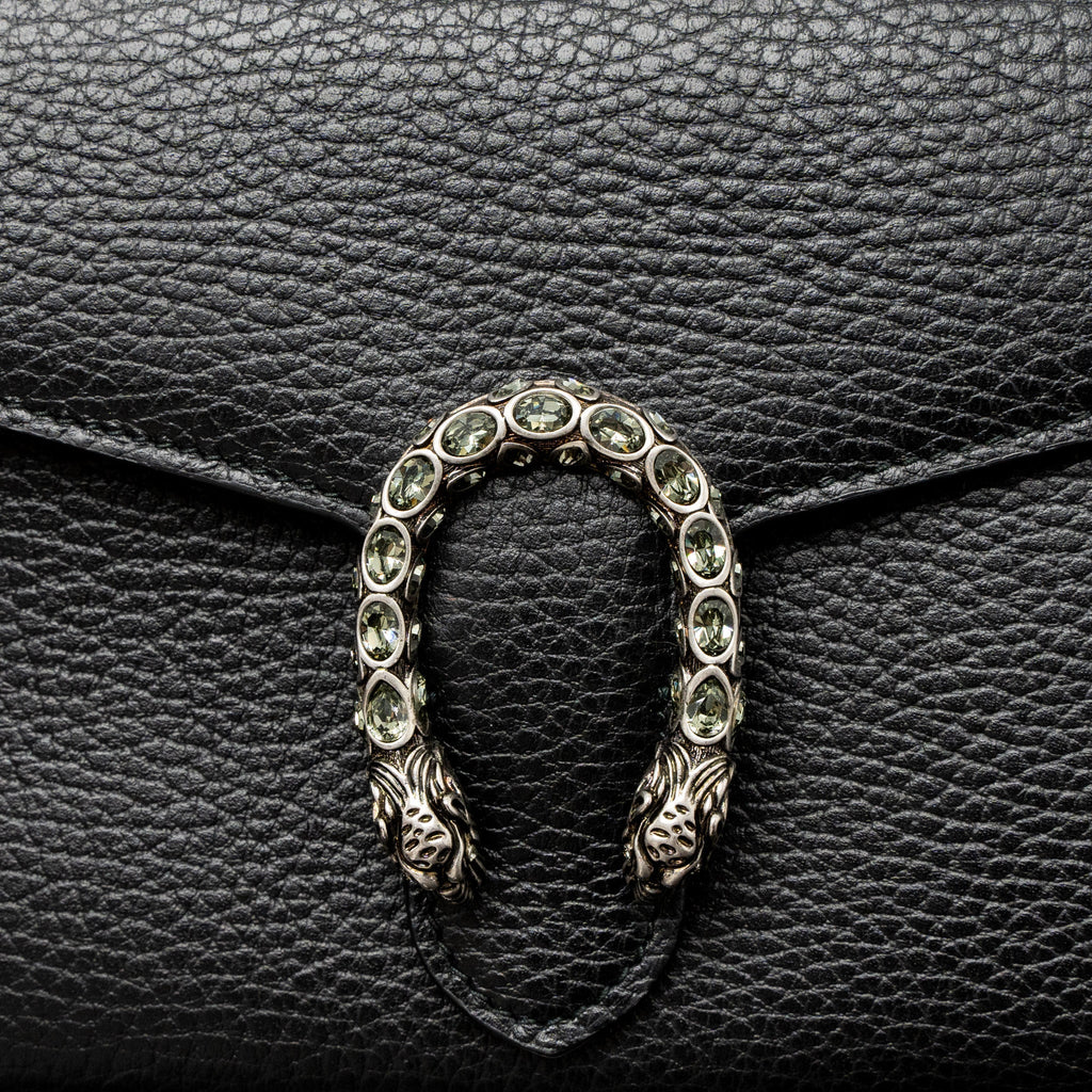 GUCCI DIONYSUS MINI CHAIN BAG CALFSKIN BLACK SHW