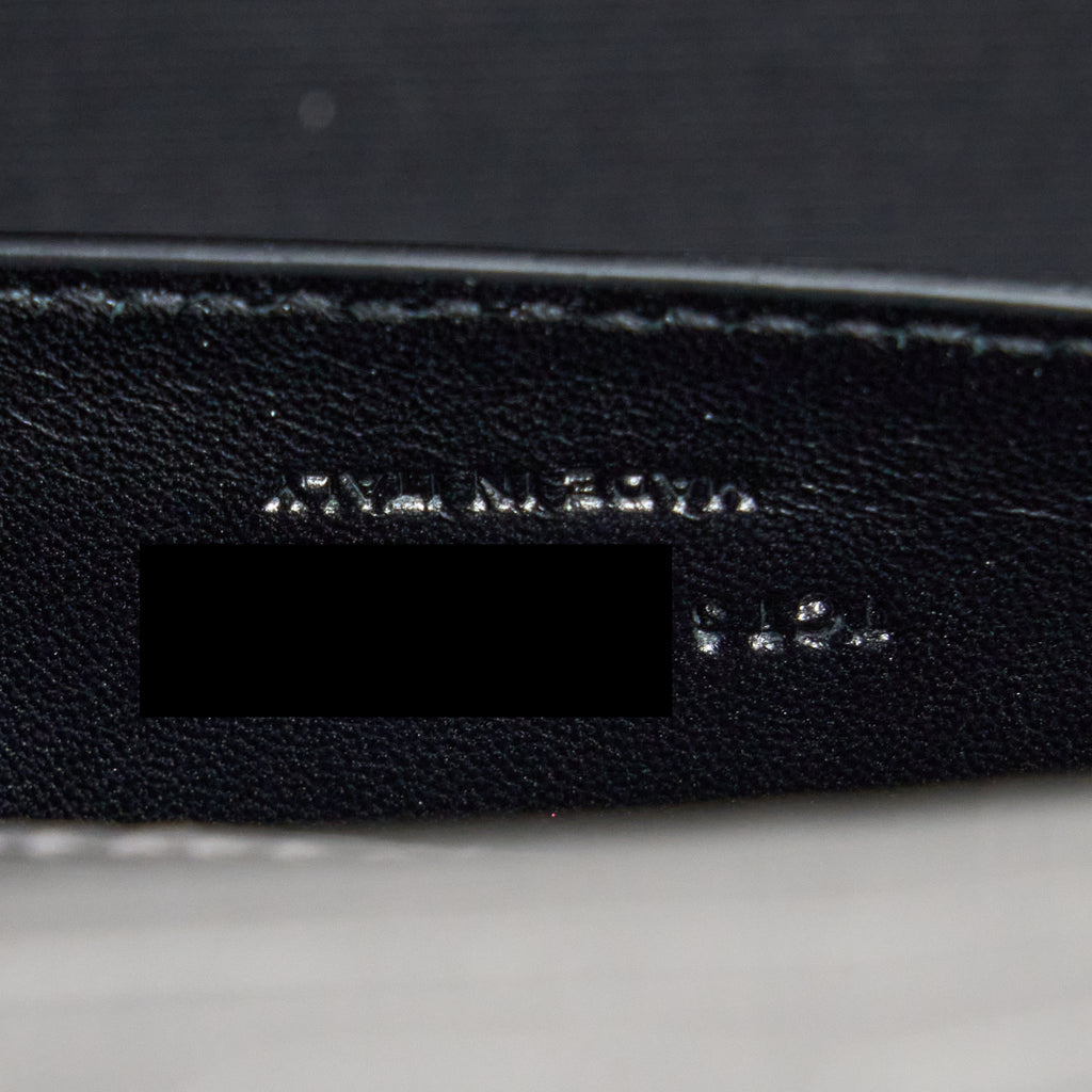 SAINT LAURENT KATE BAG CROC EMBOSSED-CALFSKIN GREY SHW