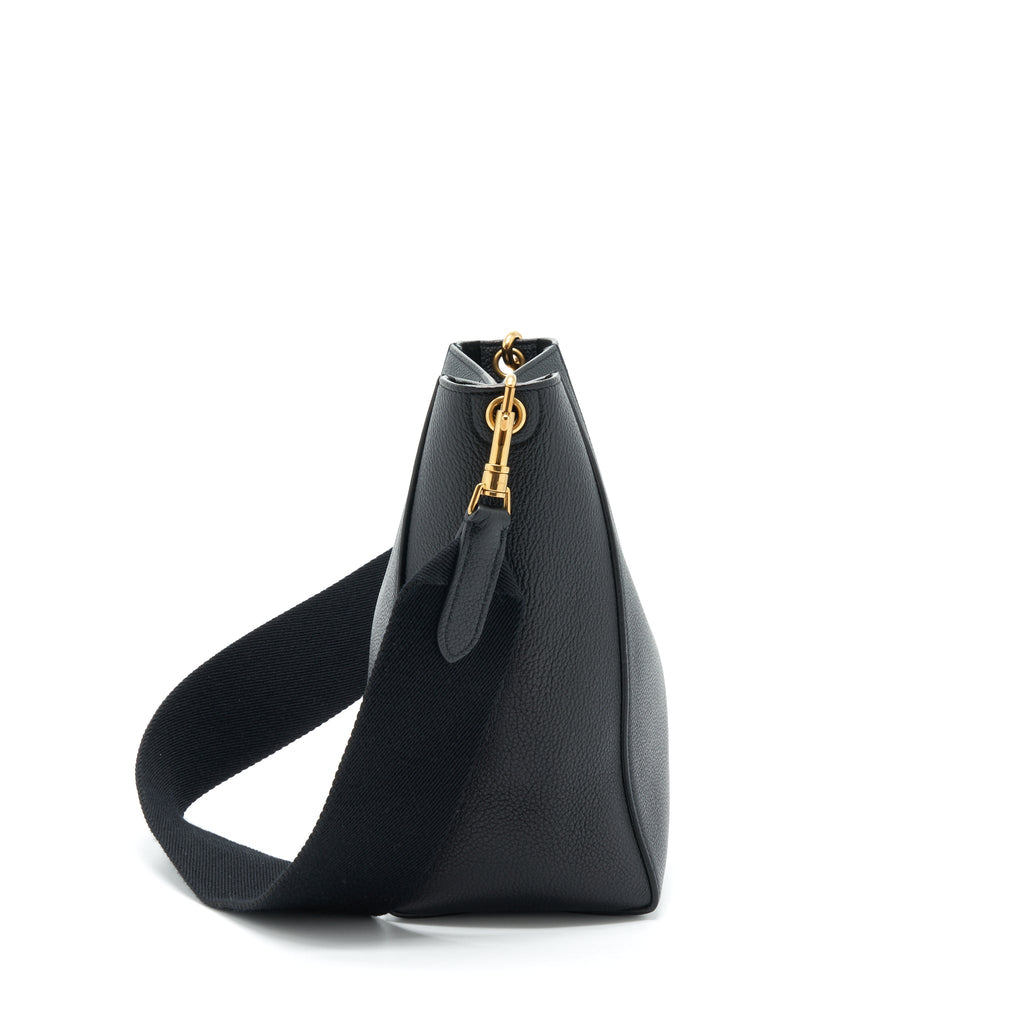 CELINE SMALL SANGLE BUCKET BAG SOFT GRAINED CALFSKIN BLACK GHW