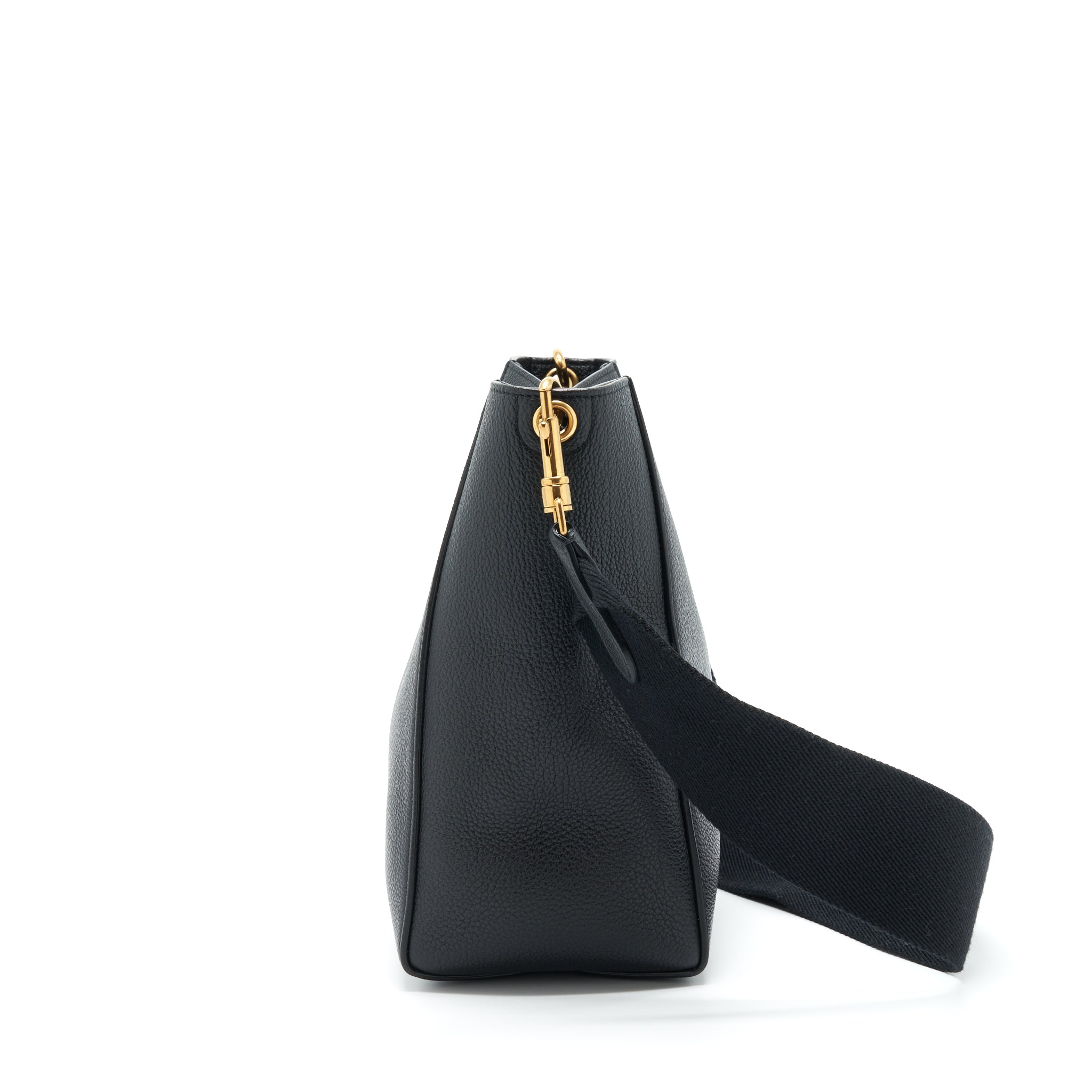 CELINE SMALL SANGLE BUCKET BAG SOFT GRAINED CALFSKIN BLACK GHW