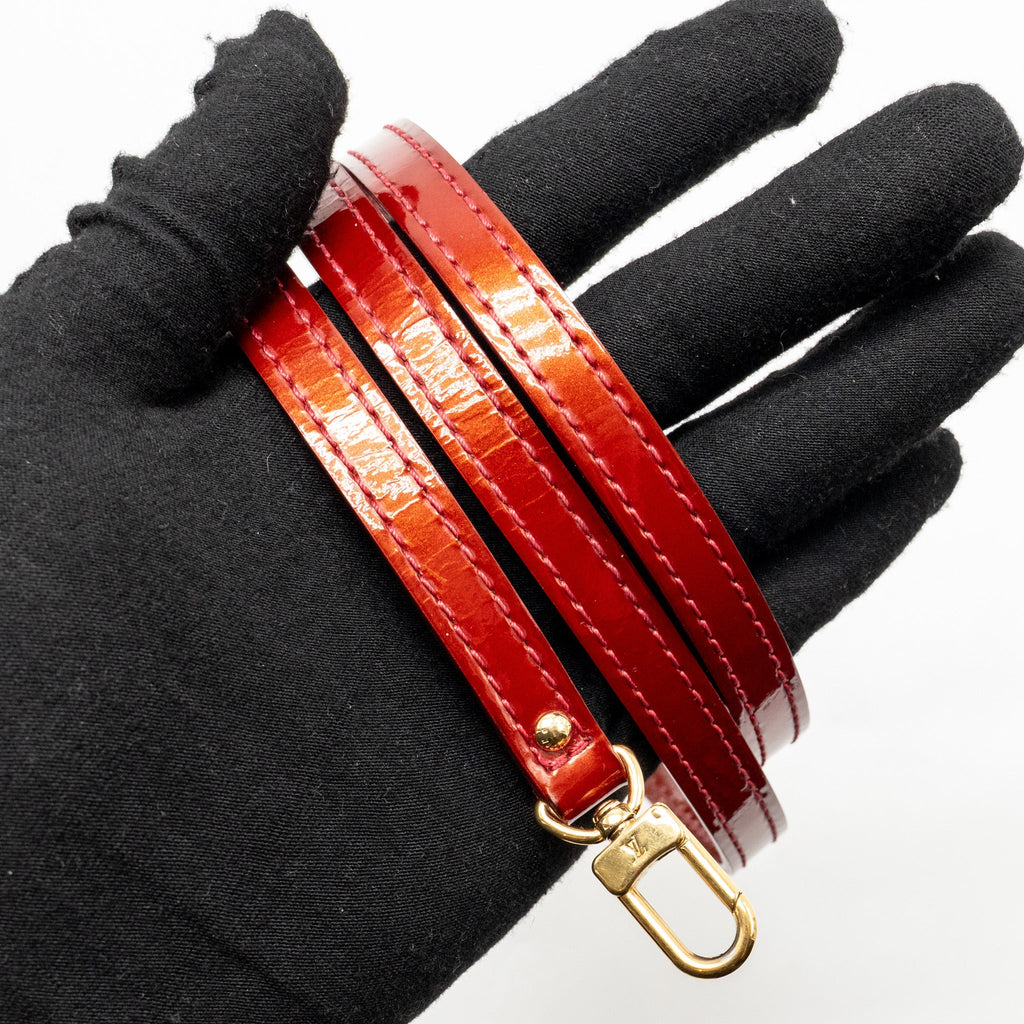 LOUIS VUITTON ALMA BB PATENT LEATHER RED GHW