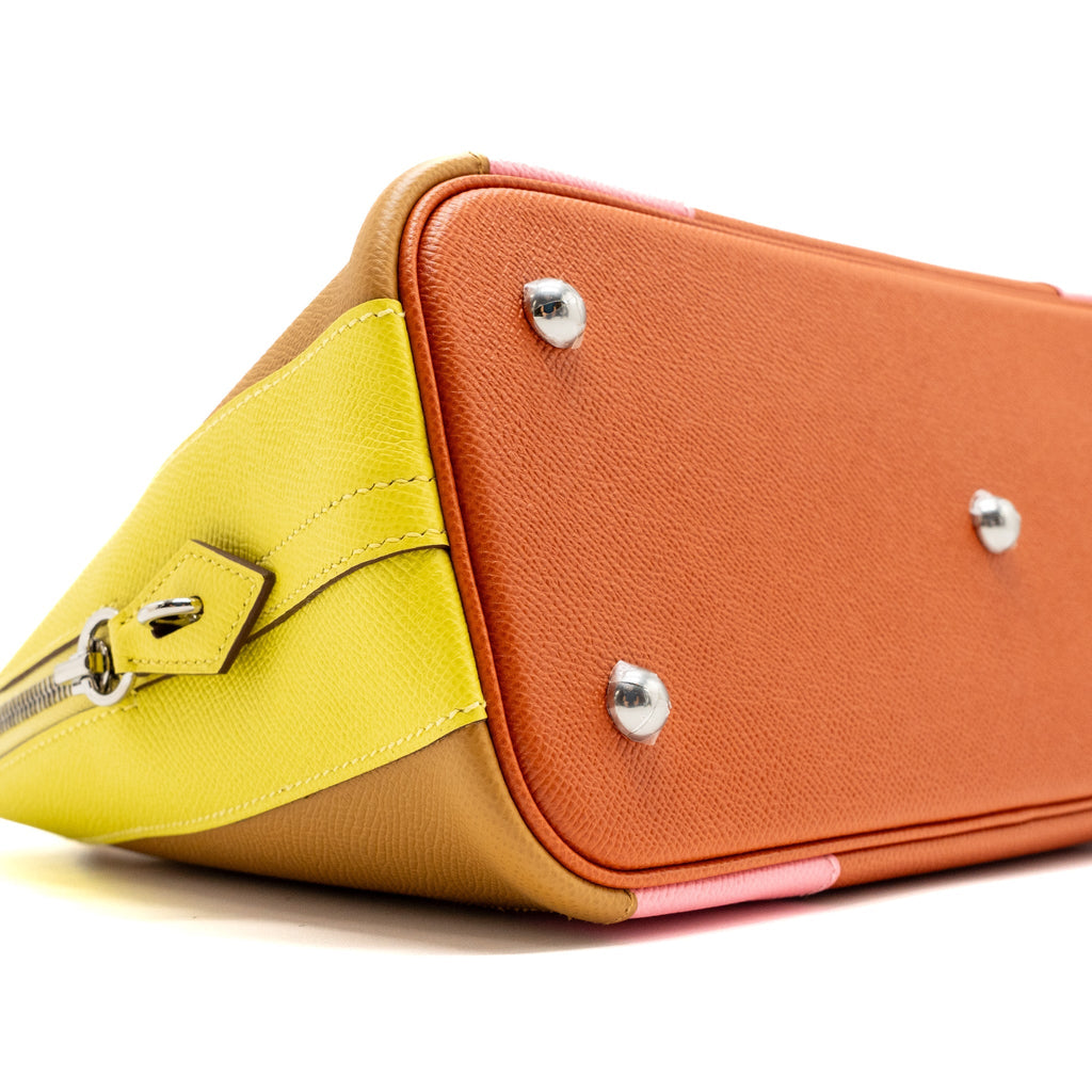 HERMES BOLIDE 1923-30 RAINBOW EPSOM LIME/SESAME/CONFETTI/TERRE BAT SHW