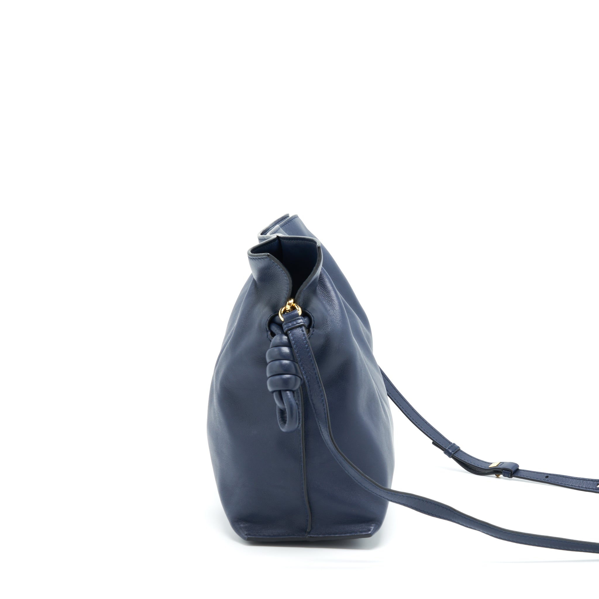 LOEWE FLAMENCO CLUTCH / CROSSBODY BAG LAMBSKIN NAVY