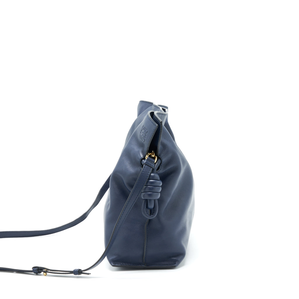 LOEWE FLAMENCO CLUTCH / CROSSBODY BAG LAMBSKIN NAVY