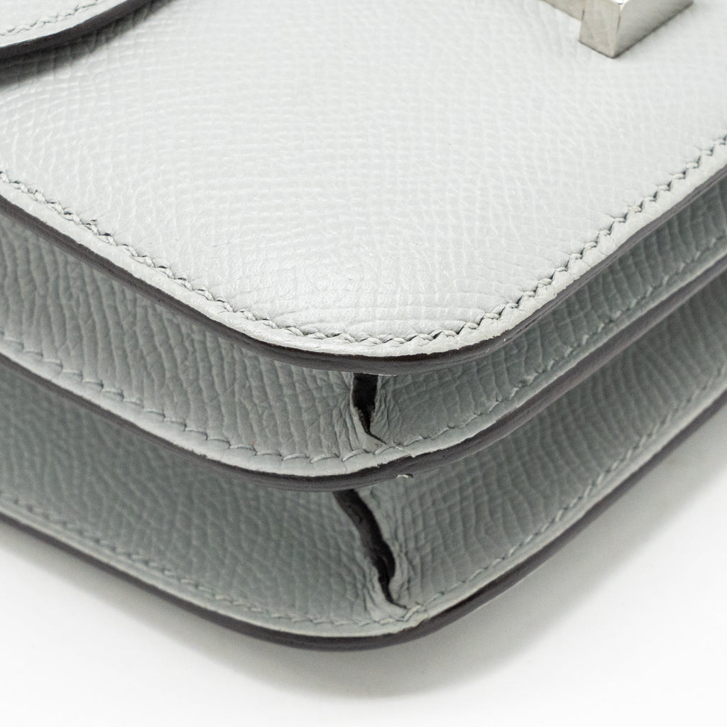 HERMES MINI CONSTANCE EPSOM GRIS MOUETTE SHW