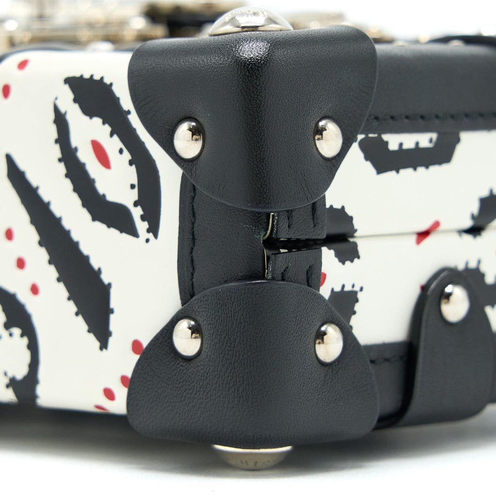 LOUIS VUITTON PETIT MALLET LIMITED EDITION BLACK / WHITE SHW