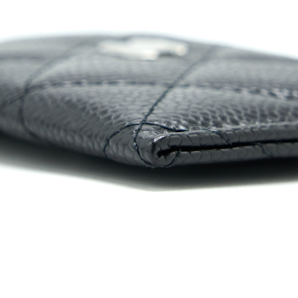 CHANEL CLASSIC CARD HOLDER CAVIAR BLACK SHW