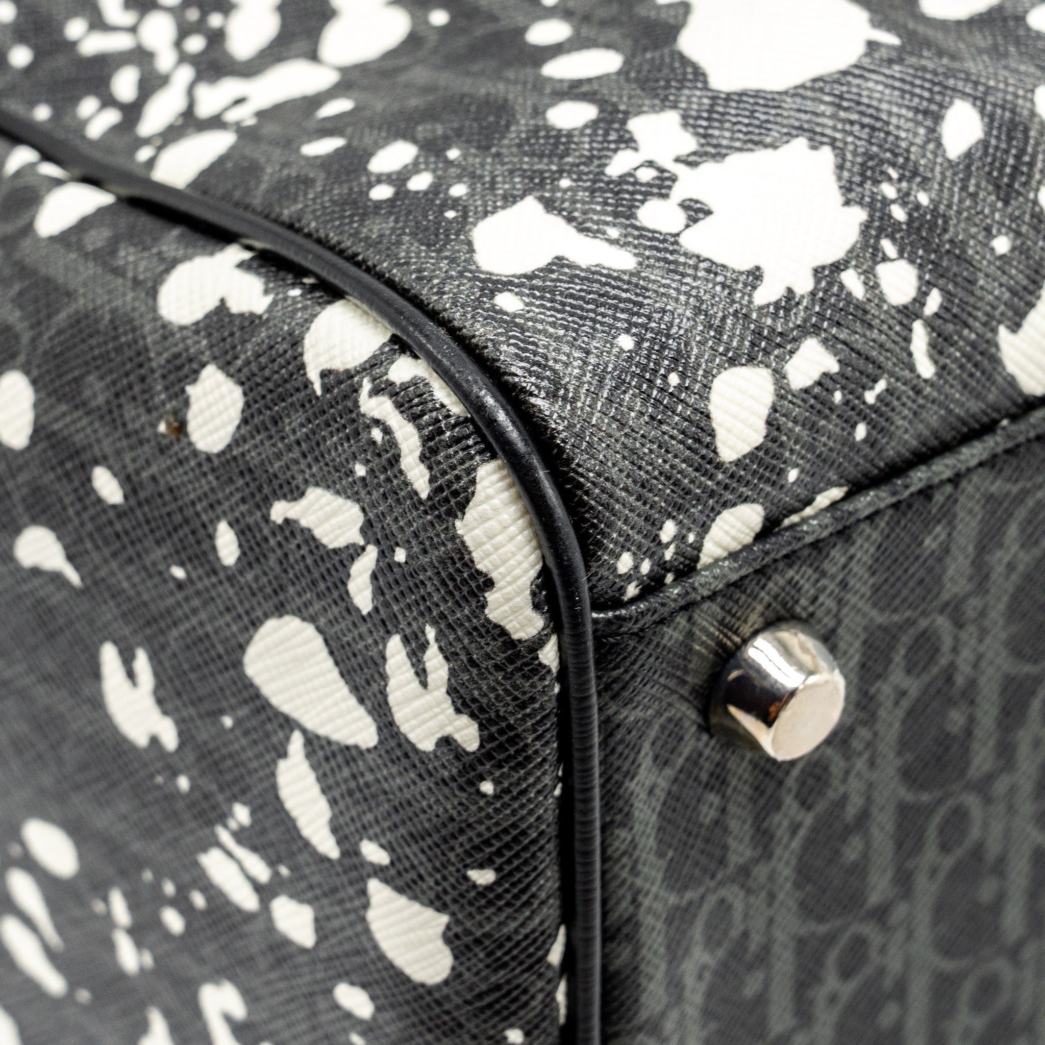 DIOR HOMME RIDER BAG CANVAS MULTICOLOUR BLACK / GREY SHW