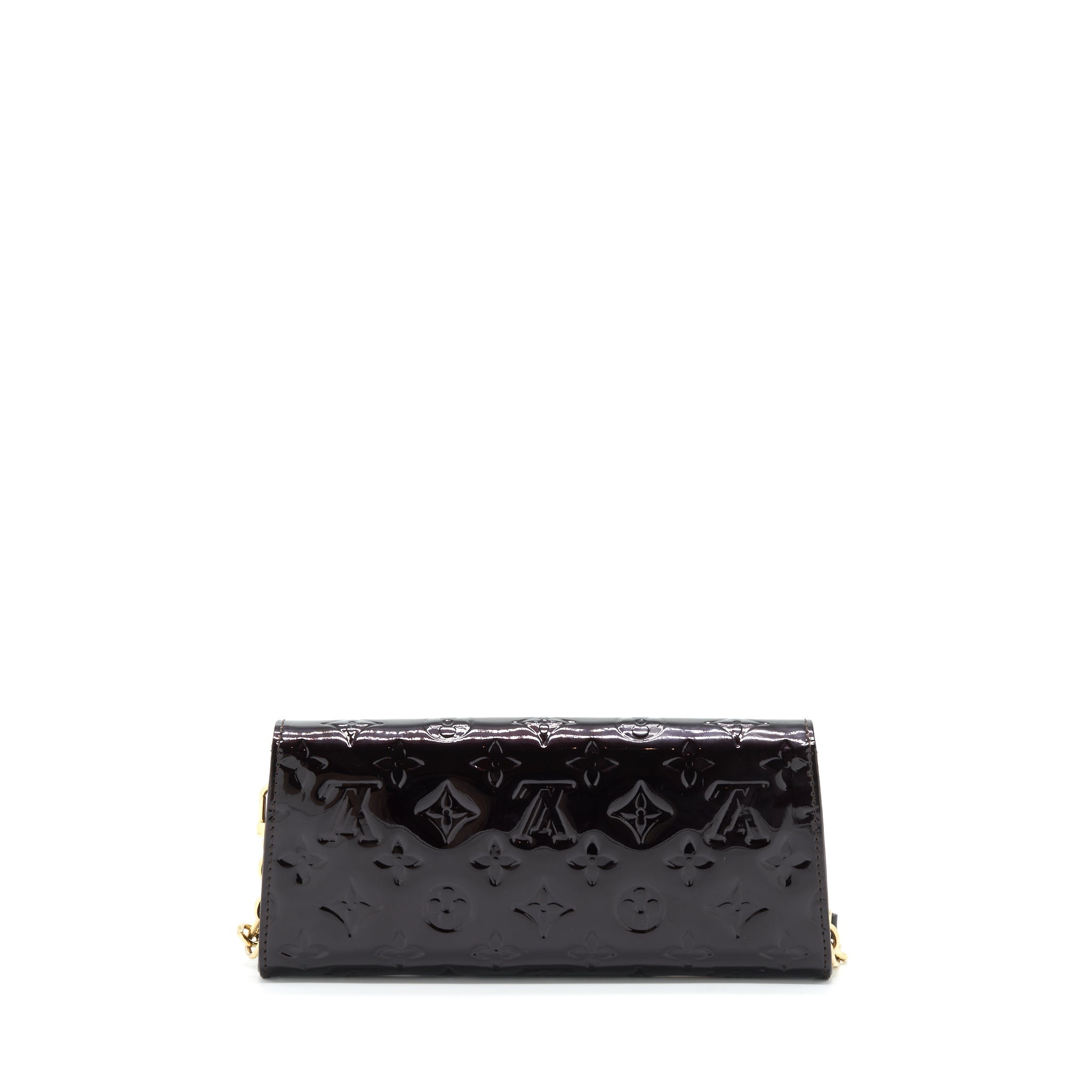LOUIS VUITTON SUNSET BOULEVARDE SHOULDER BAG PATENT DARK RED GHW