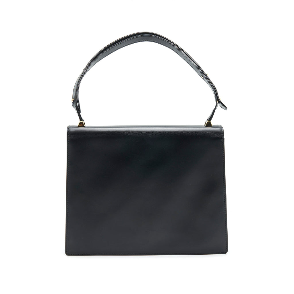 LOUIS VUITTON DELPHES VINTAGE OPERA LINE BAG LIMITED ED BLACK LEATHER SHOULDER BAG