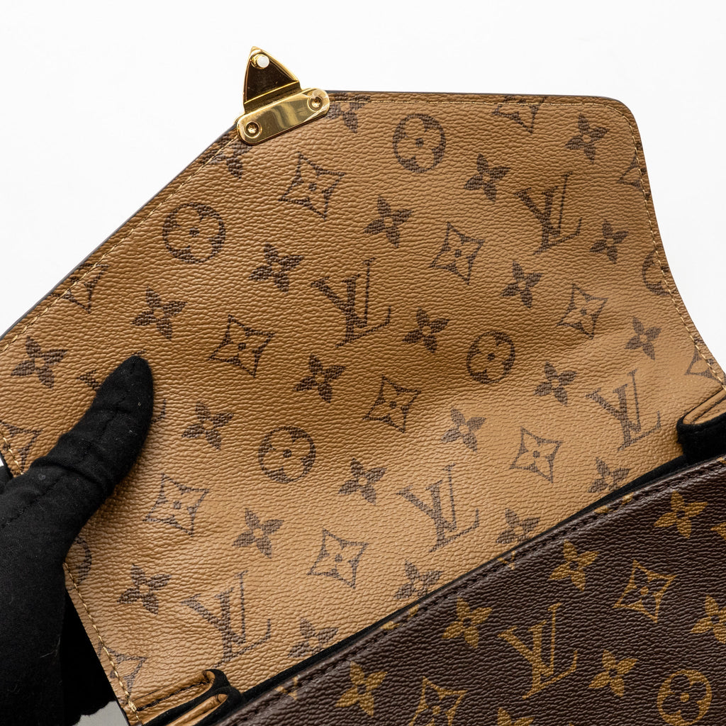 LOUIS VUITTON POCHETTE MÉTIS MONOGRAM REVERSE CANVAS GHW