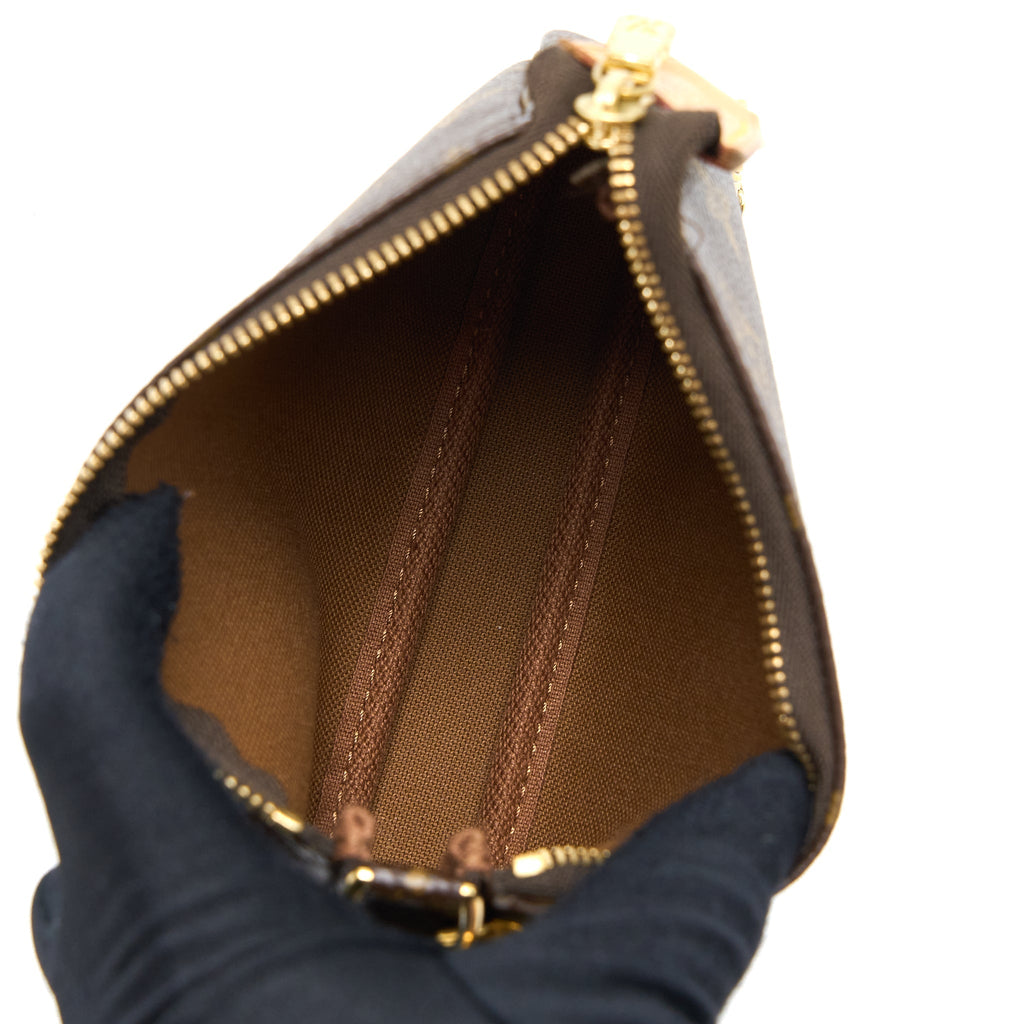 LOUIS VUITTON MINI POCHETTE ACCESSORIES MONOGRAM CANVAS GHW