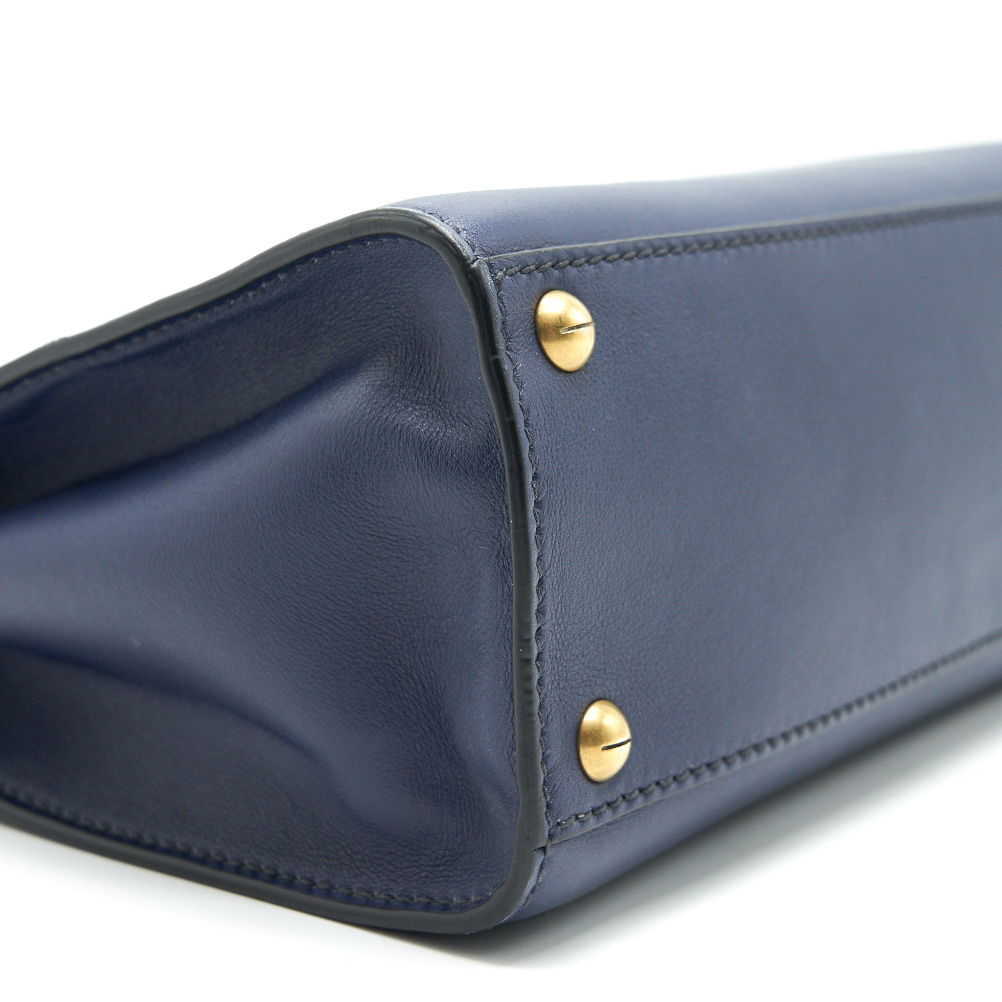 CHRISTIAN DIOR DIORADDICT TOP HANDLE BAG IN NAVY
