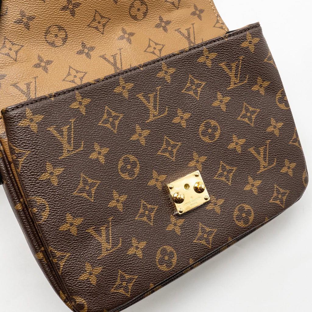 LOUIS VUITTON POCHETTE MÉTIS MONOGRAM REVERSE CANVAS GHW