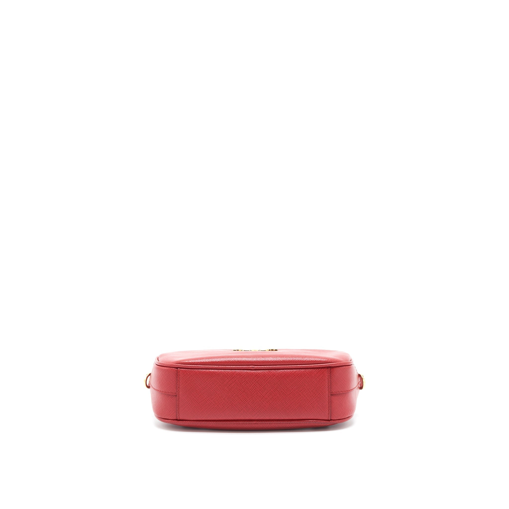 PRADA CROSSBODY/BELT BAG SAFFIANO RED GHW