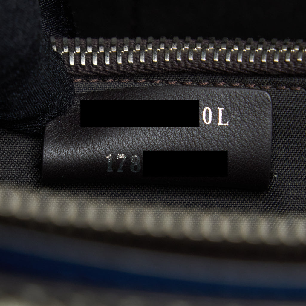FENDI BY THE WAY CALFSKIN/ PYTHON DARK BLUE SHW