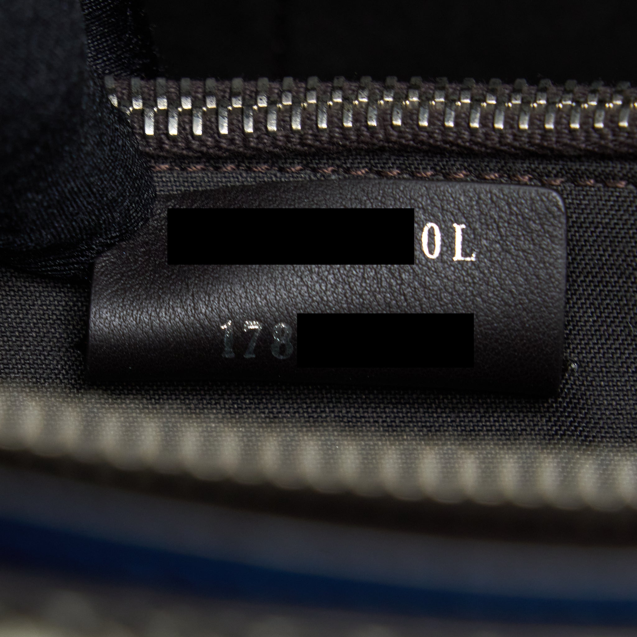 FENDI BY THE WAY CALFSKIN/ PYTHON DARK BLUE SHW