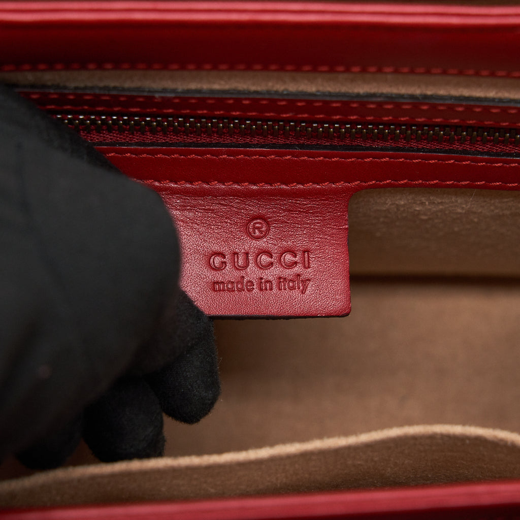 GUCCI QUEEN MARGRET TOP HANDLE BAG MULTI COLOUR