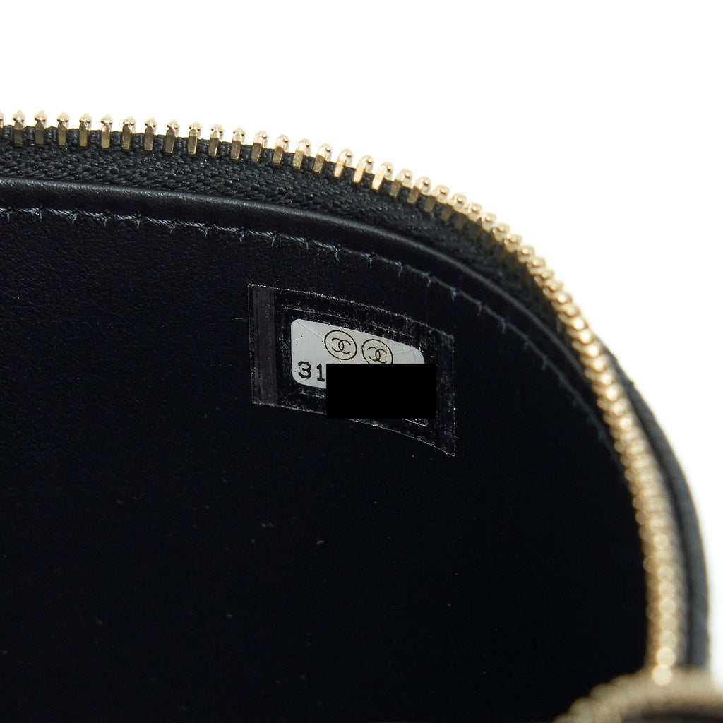 CHANEL 22S LETTER TOP HANDLE LONG VANITY CAVIAR BLACK GHW