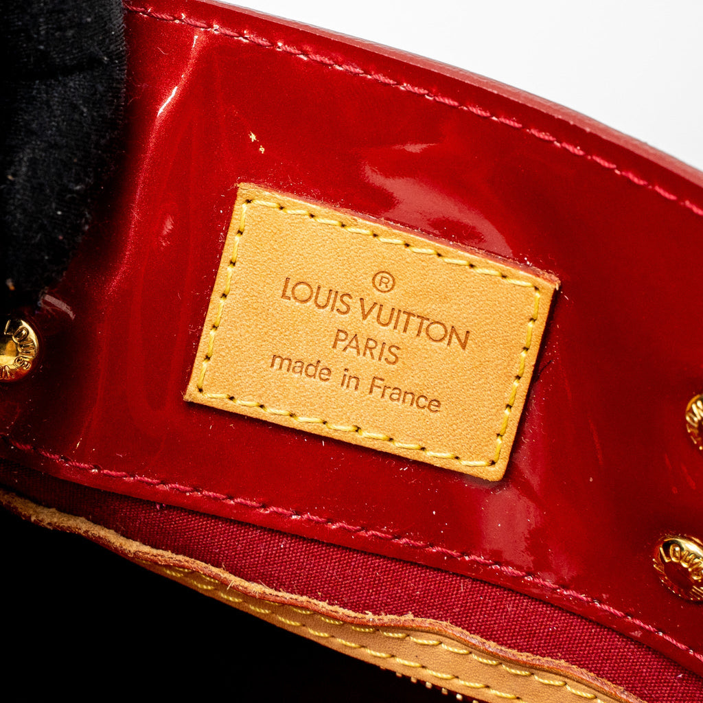 LOUIS VUITTON VERNICE CATALINA BB TOTE BAG PATENT RED GHW