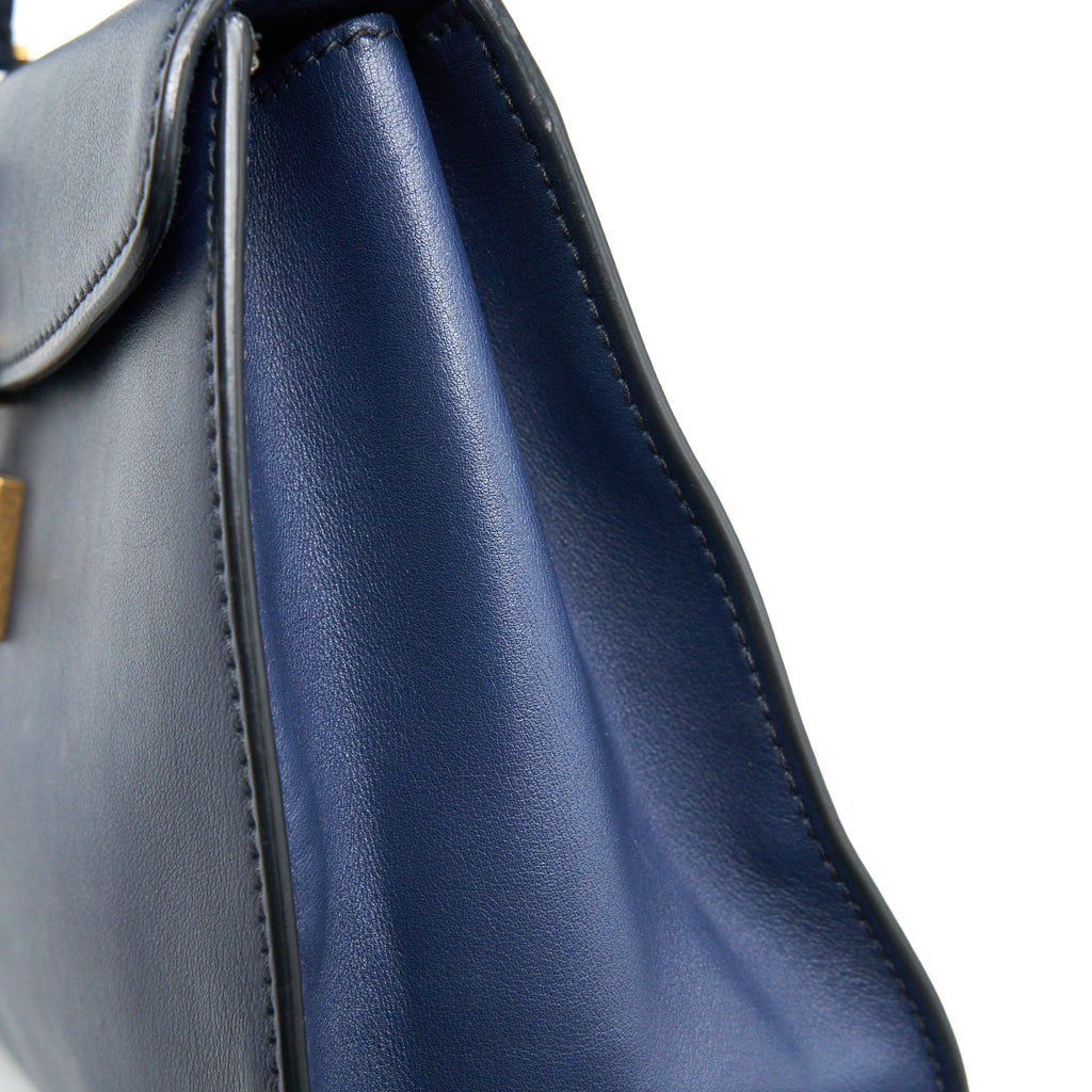 CHRISTIAN DIOR DIORADDICT TOP HANDLE BAG IN NAVY