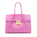 SALVATORE FERRAGAMO SHOULDER BAG TRIFOLIO PINK GHW
