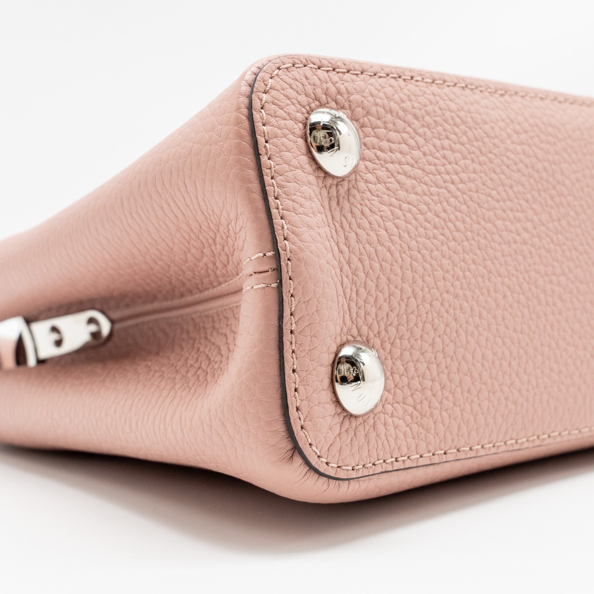 LOUIS VUITTON CAPUCINES BB TAURILLON PINK LGHW