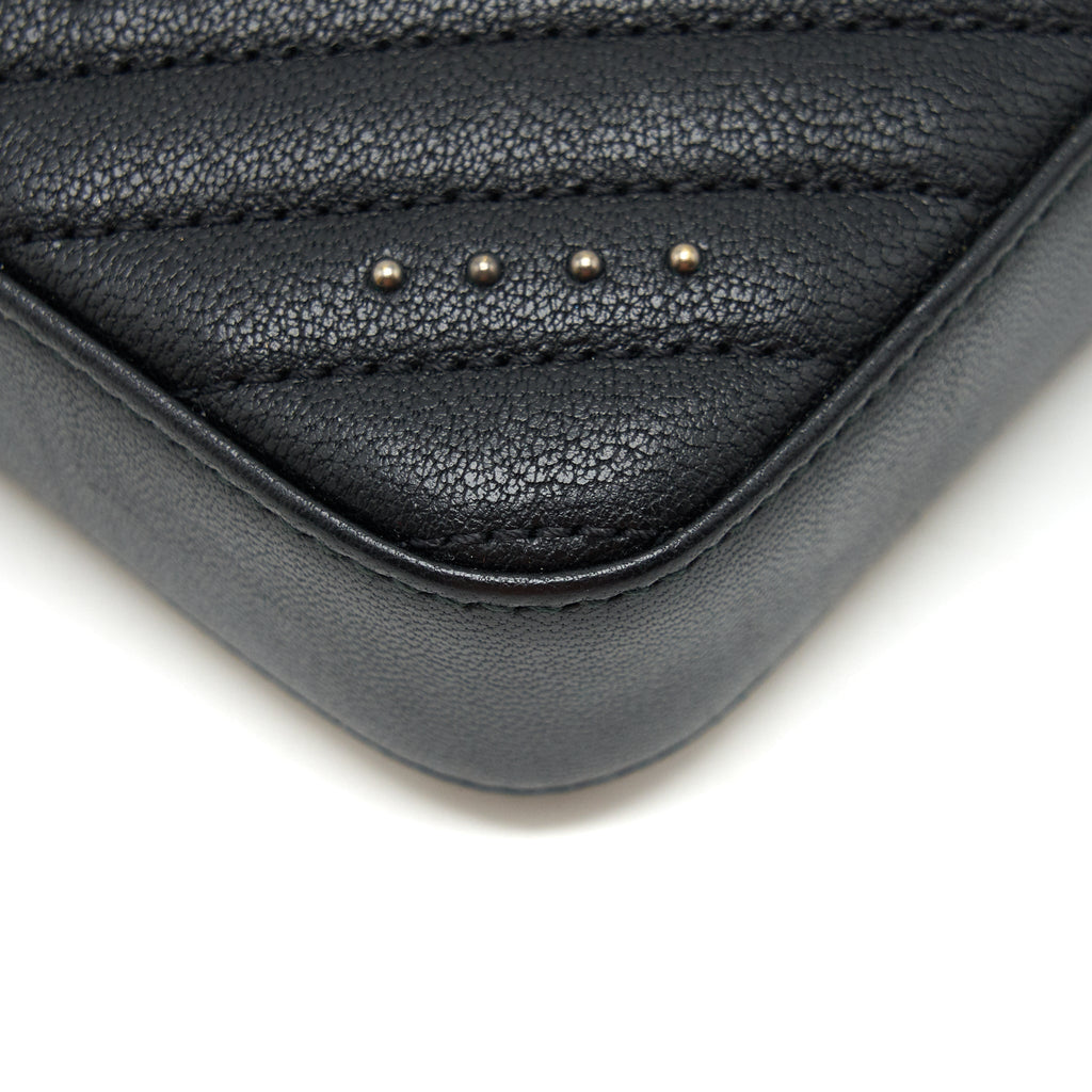 CHANEL REISSUE WALLET ON CHAIN CALFSKIN BLACK RUTHENIUM HARDWARE