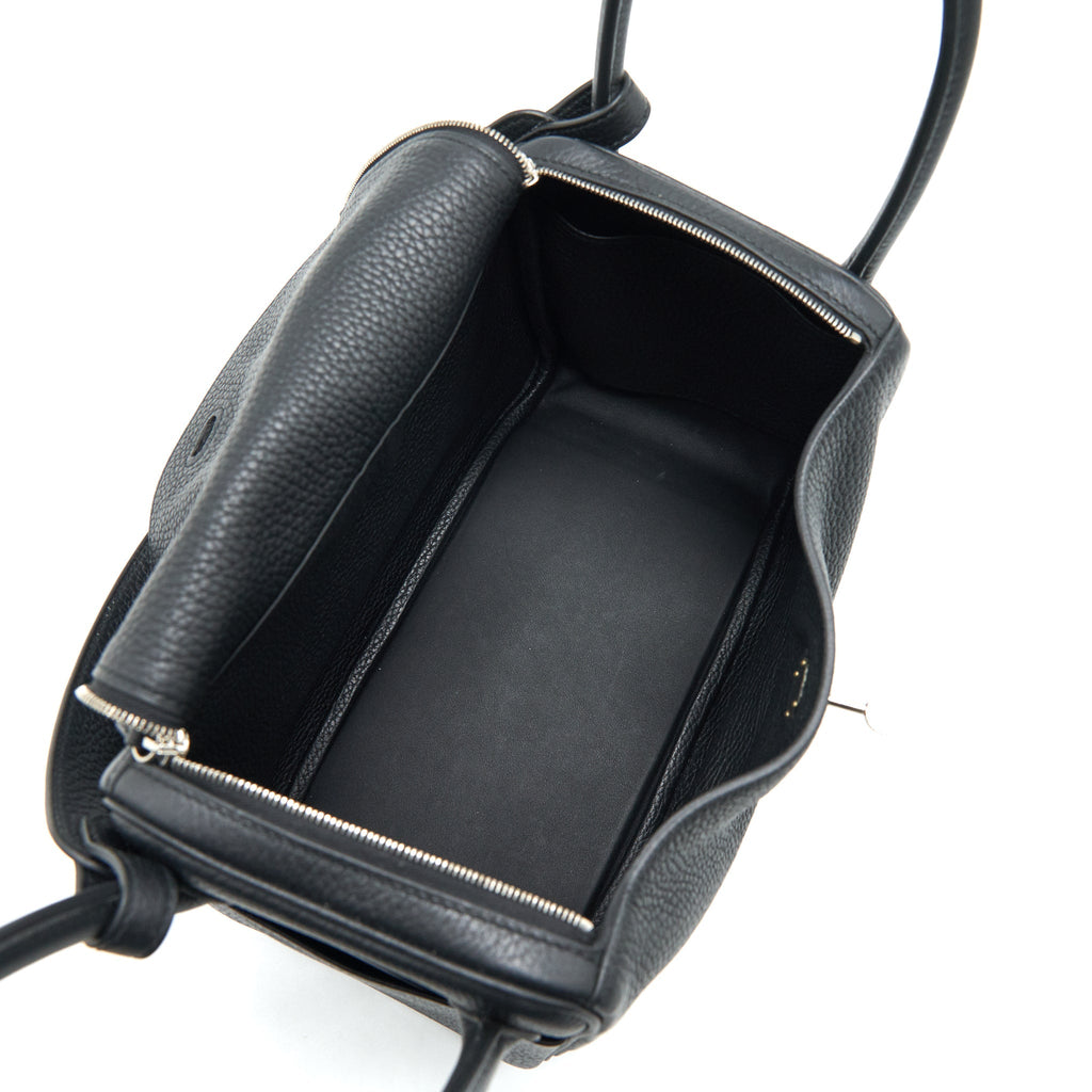 HERMES LINDY 26 BAG BLACK WITH SHW