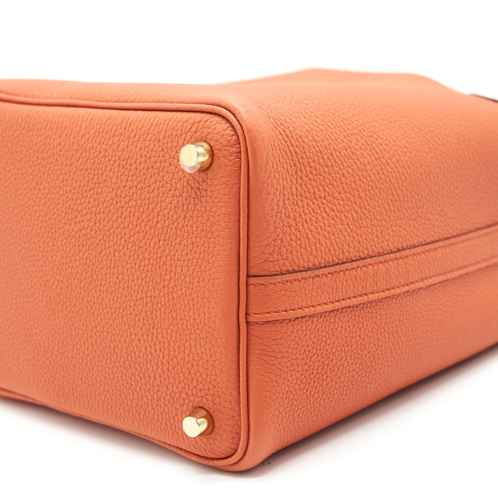 HERMES PICOTIN 18 LOCK BAG TAURILLON MAURICE LEATHER, TERRE BATTUA WITH GHW