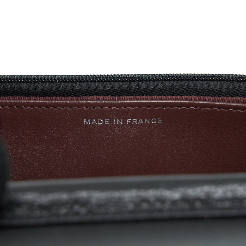 CHANEL CLASSIC WALLET ON CHAIN CAVIAR BLACK SHW (MICROCHIP)
