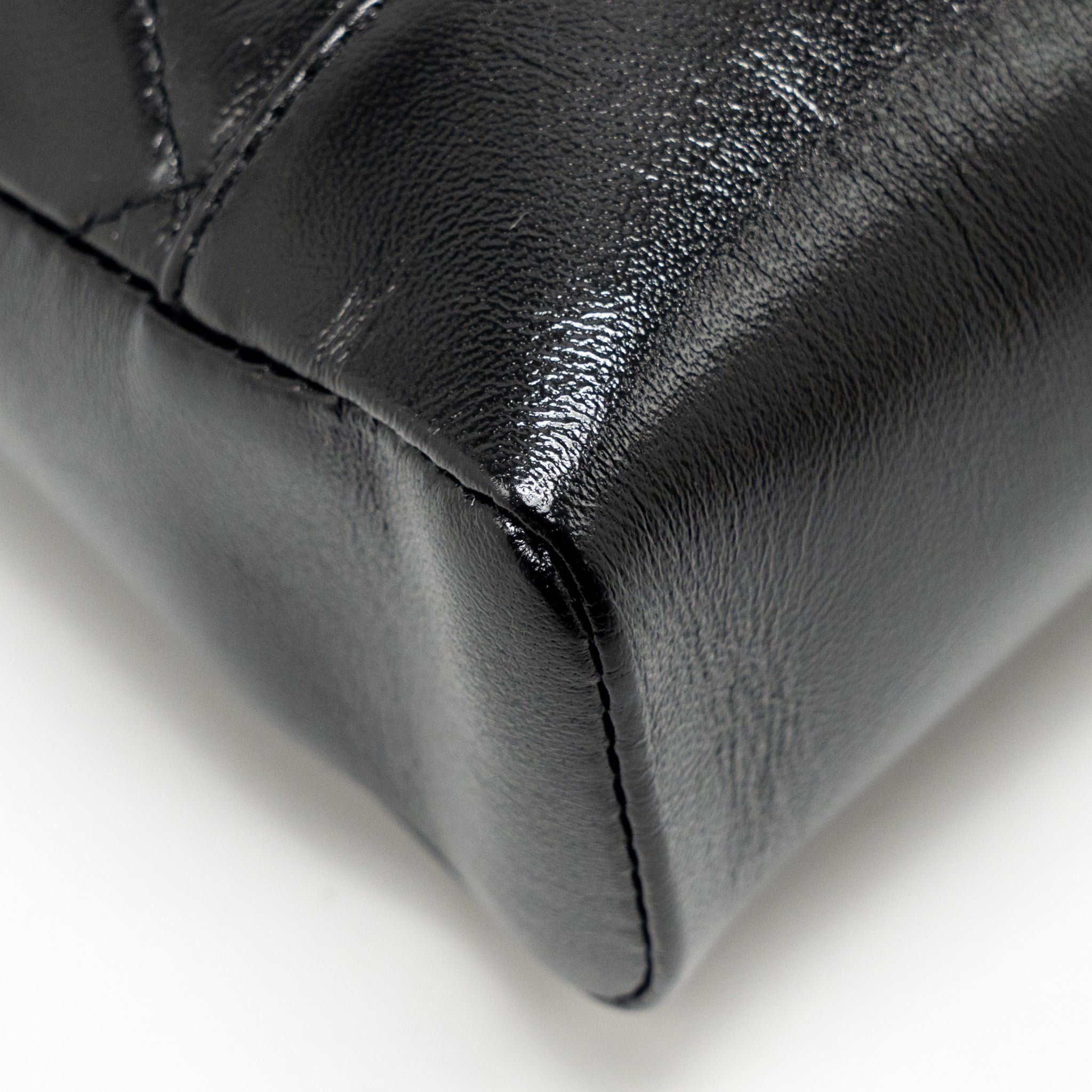 CHANEL MINI 31 BAG SHINY CALFSKIN BLACK LGHW (MICROCHIP)