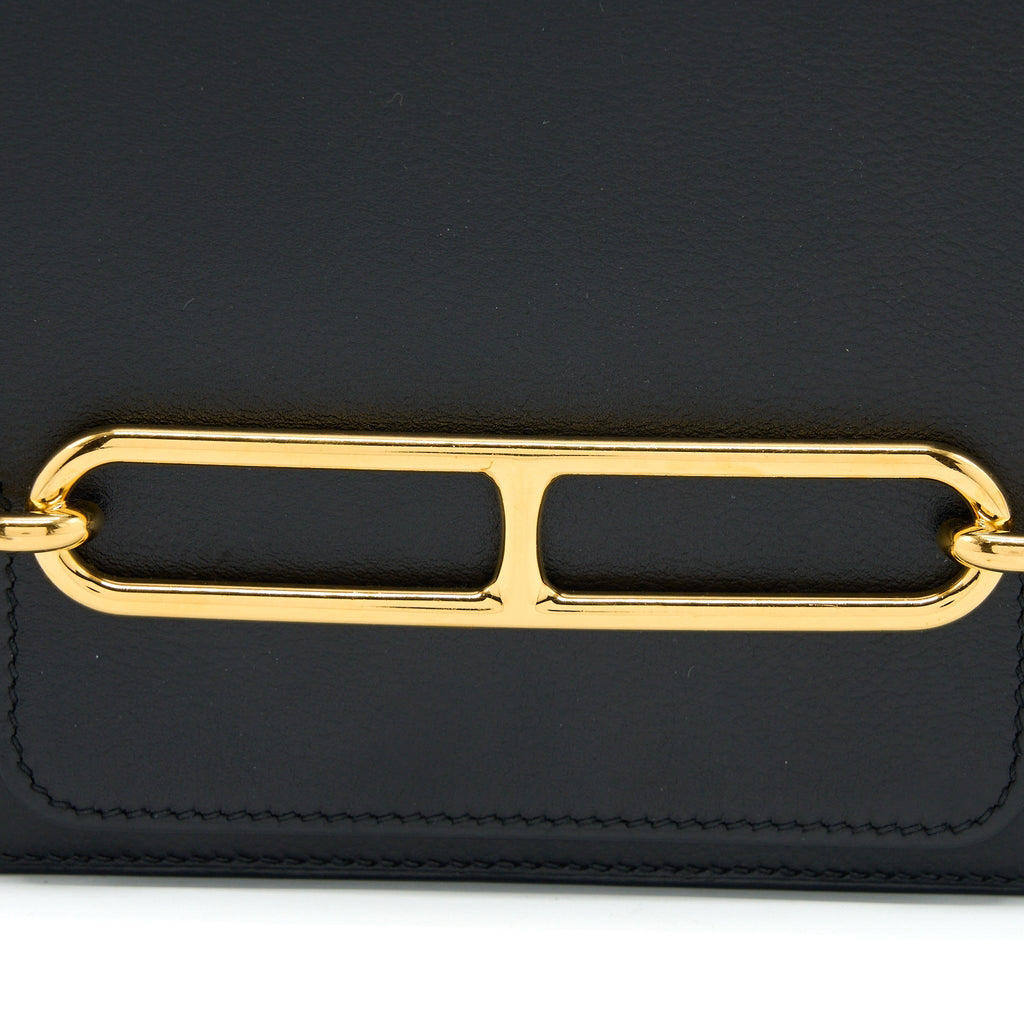HERMES MINI ROULIS EVERCOLOR BLACK GHW