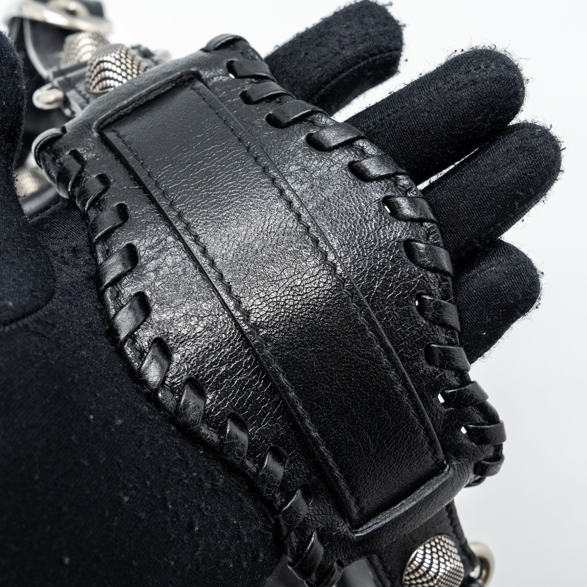 BALENCIAGA LE CARBO XS SHOULDER BAG LAMBSKIN BLACK SHW