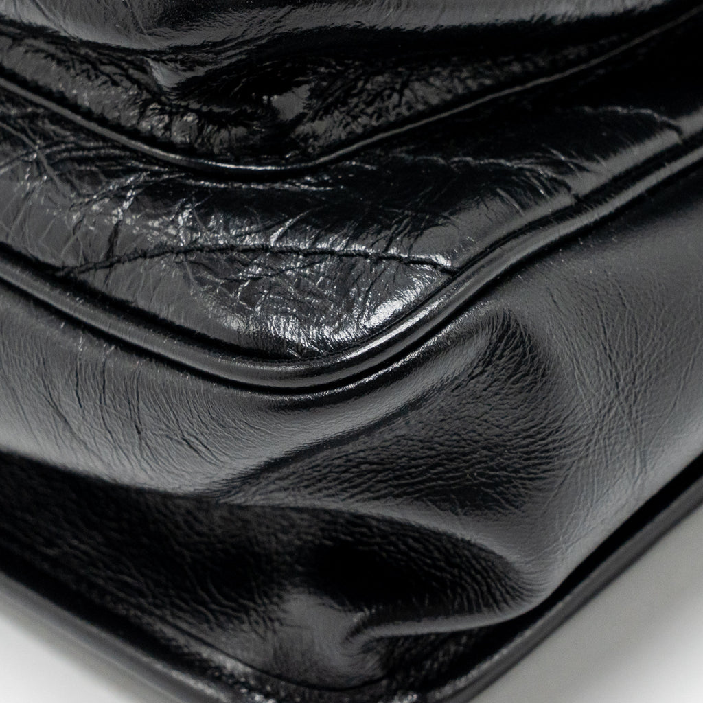 SAINT LAURENT/YSL MEDIUM NIKI CHAIN BAG VINTAGE CALFSKIN BLACK GHW